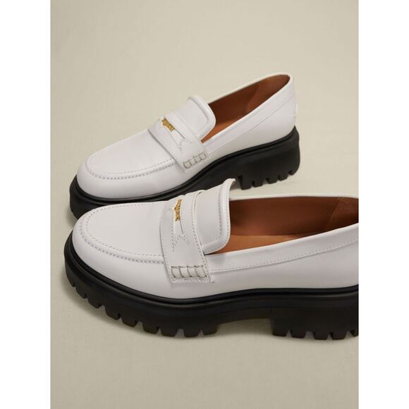 Maje Leather Platform Loafers - New - Picture 3 of 10